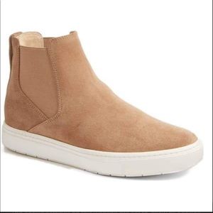 Tan high top slip-on sneakers NWOT